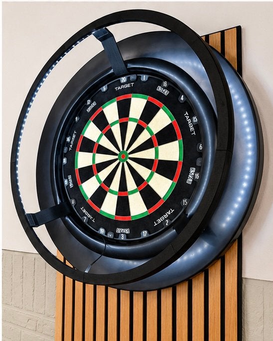 Dartbord verlichting LED 360, Ophalen of Verzenden, Zo goed als nieuw, Dartbord