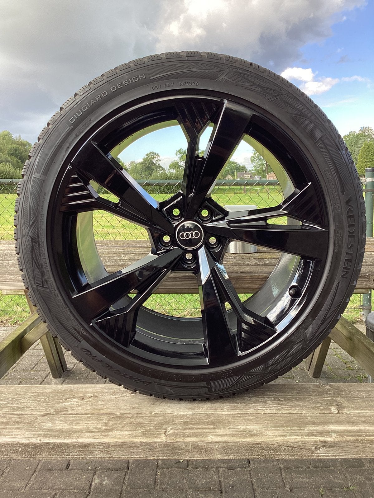 21” set Audi Q7/8 E-tron Vredestein 285-40-21❄️banden 8 mm, Gebruikt, 285 mm, Banden en Velgen, Personenwagen