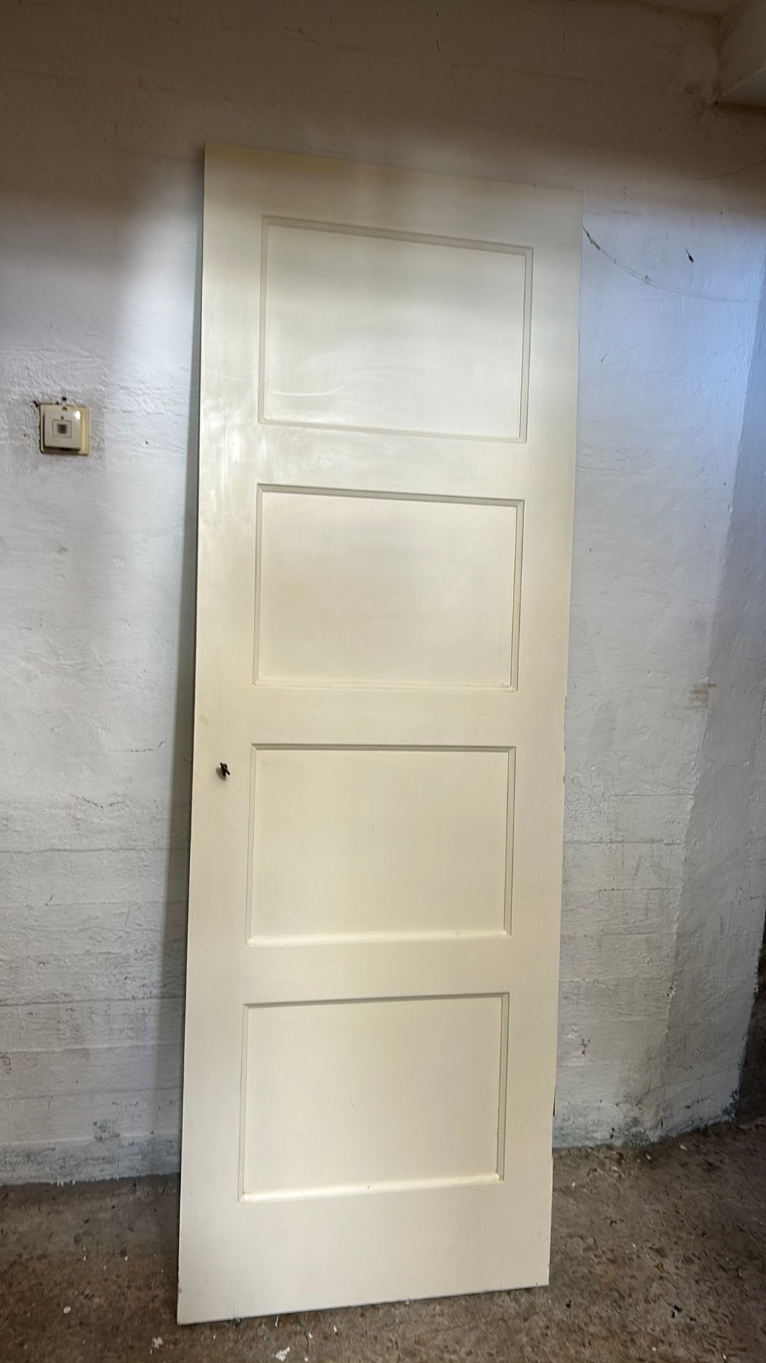 Twee jaren-50 paneeldeuren, Doe-het-zelf en Verbouw, Deuren en Horren, Ophalen, Gebruikt, Minder dan 80 cm, Binnendeur