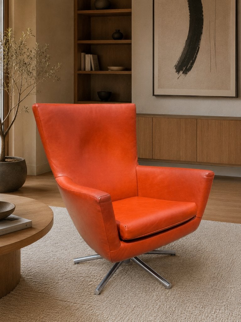 Label Fox Fauteuil Draaibaar in mooie staat, Ophalen, Gebruikt, Dutch Design Vintage modern, 75 tot 100 cm