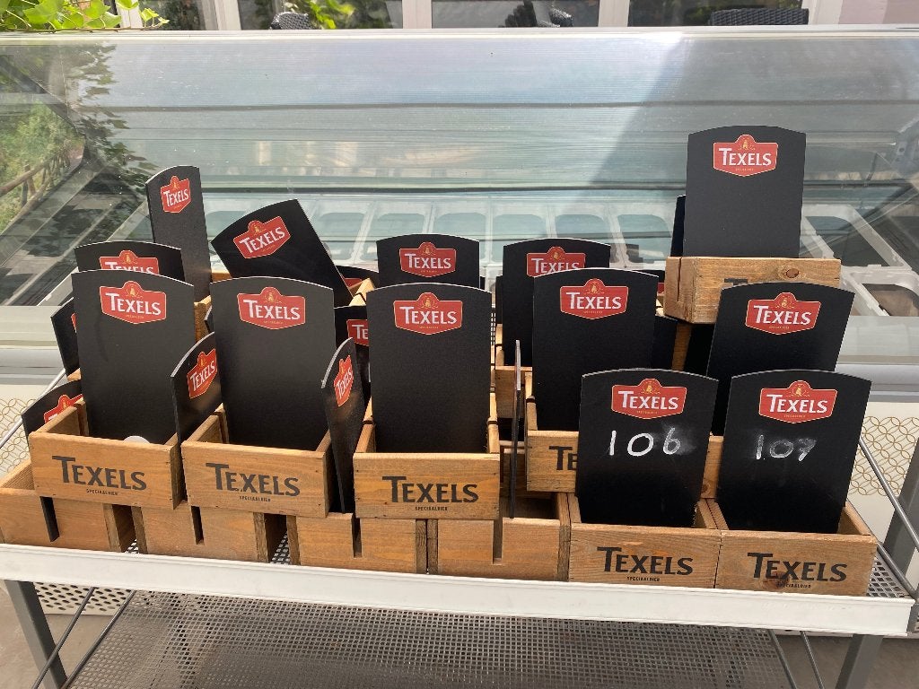 Display speciaal bier, Verzamelen, Biermerken, Ophalen of Verzenden, Gebruikt, Reclamebord, Plaat of Schild, Overige merken