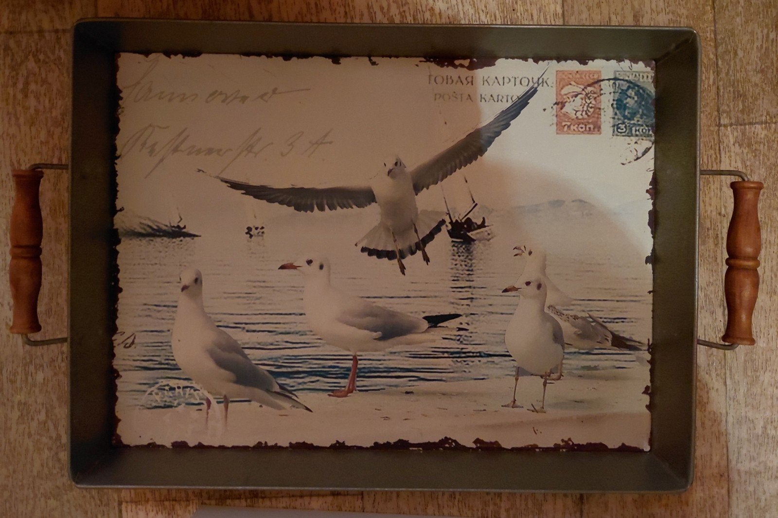 Maritiem dienblad, Verzenden