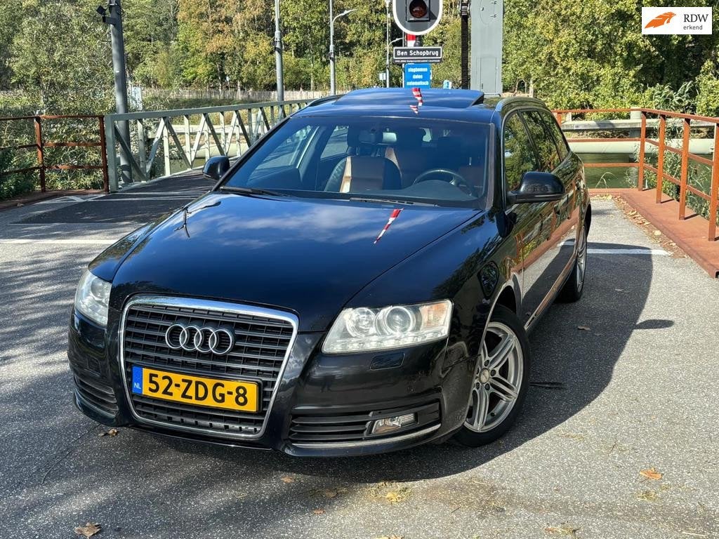 Audi A6 Avant 2.0 TFSI Pro Line BJ 2009/LEER/NAVI/APK10-2027, Auto's, Euro 5, Gebruikt, 1984 cc, Leder en Stof