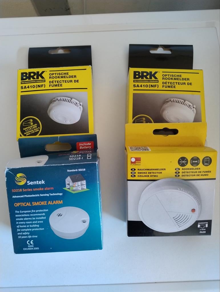 4 OPTISCHE ROOKMELDERS NIEUW COMPLEET, Ophalen of Verzenden, Nieuw, Detector, Sensor of Melder, Rook