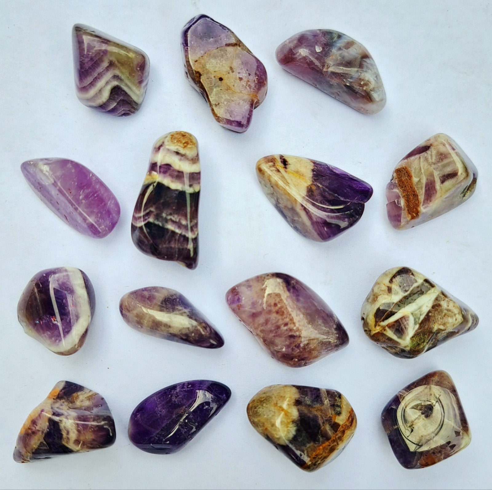 15x Amethist voor €10 edelstenen set natuursteen kristallen, Ophalen of Verzenden