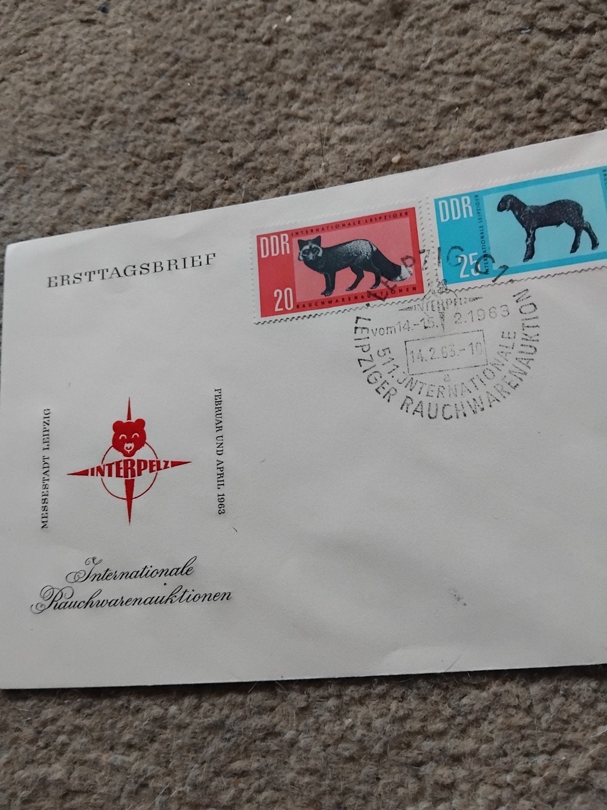 FDC DDR  PELSDIEREN  945/46, Postzegels en Munten, Ophalen of Verzenden, Europa