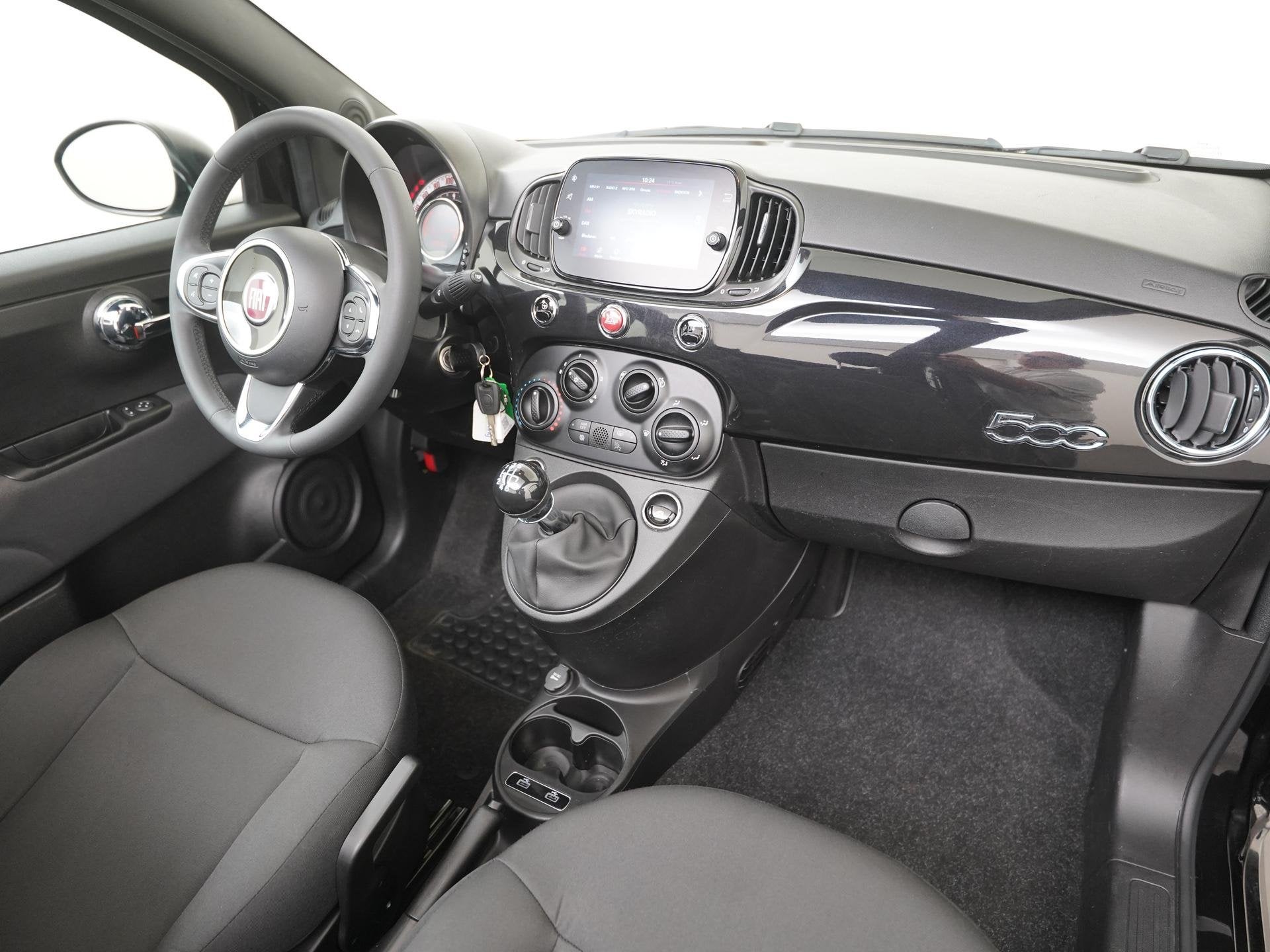 Fiat 500 C 1.0 Hybrid Club | Apple/Android Carplay | Zondag, Auto's, Voorwielaandrijving, 12 maanden, Stof, Gebruikt