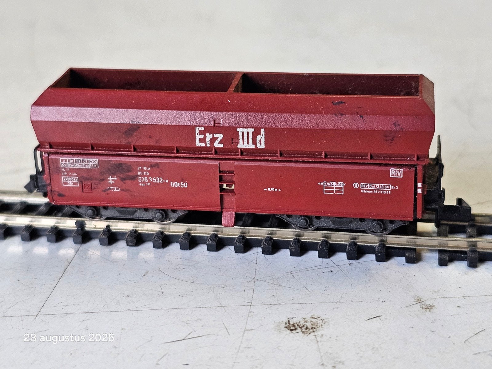 Fleischmann Piccolo N spoor wagon Erz III d, Gelijkstroom, Fleischmann, Wagon, Ophalen of Verzenden