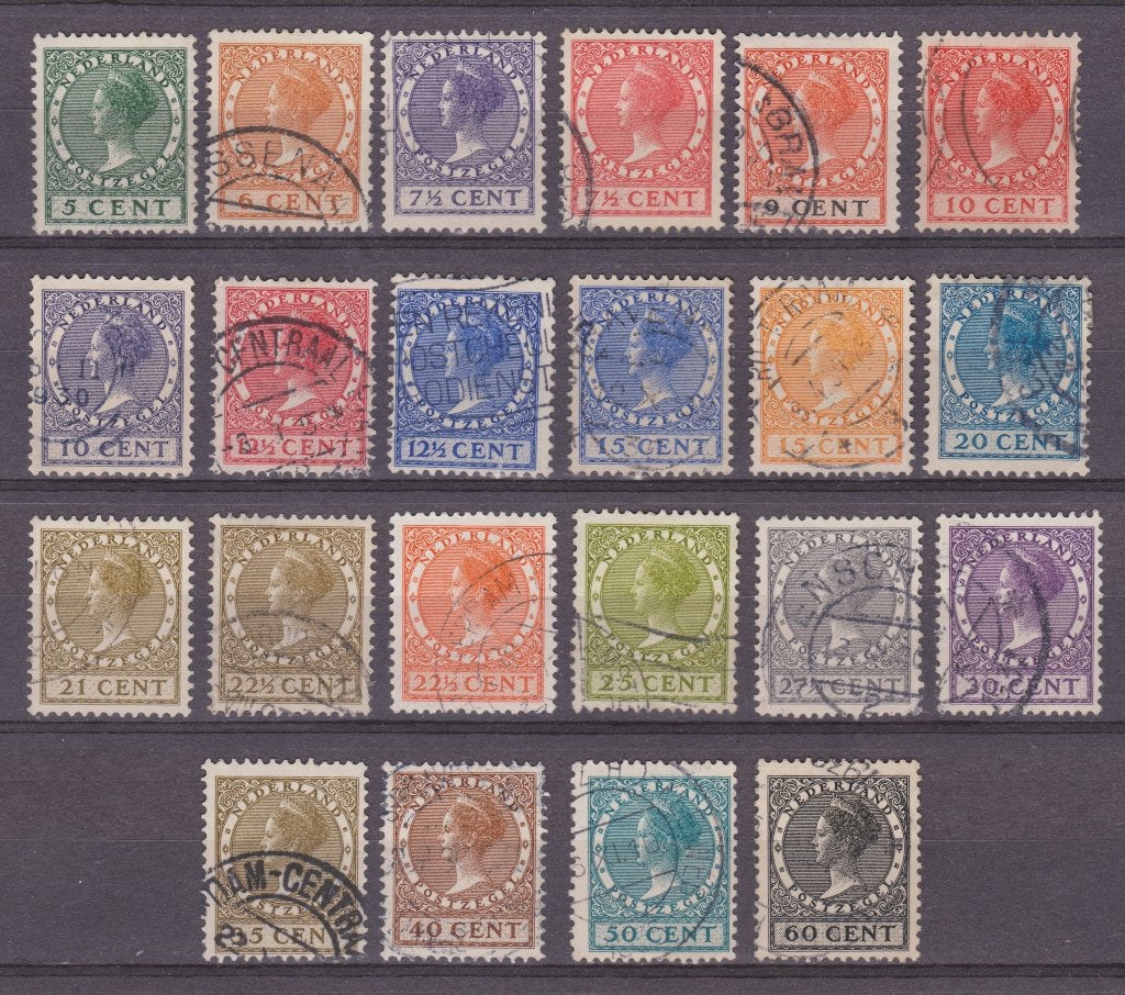 NVPH 177 - 198 geb Wilhelmina 1926 ; OUD NEDERLAND p/stuk, Postzegels en Munten, Postzegels | Nederland, Ophalen of Verzenden