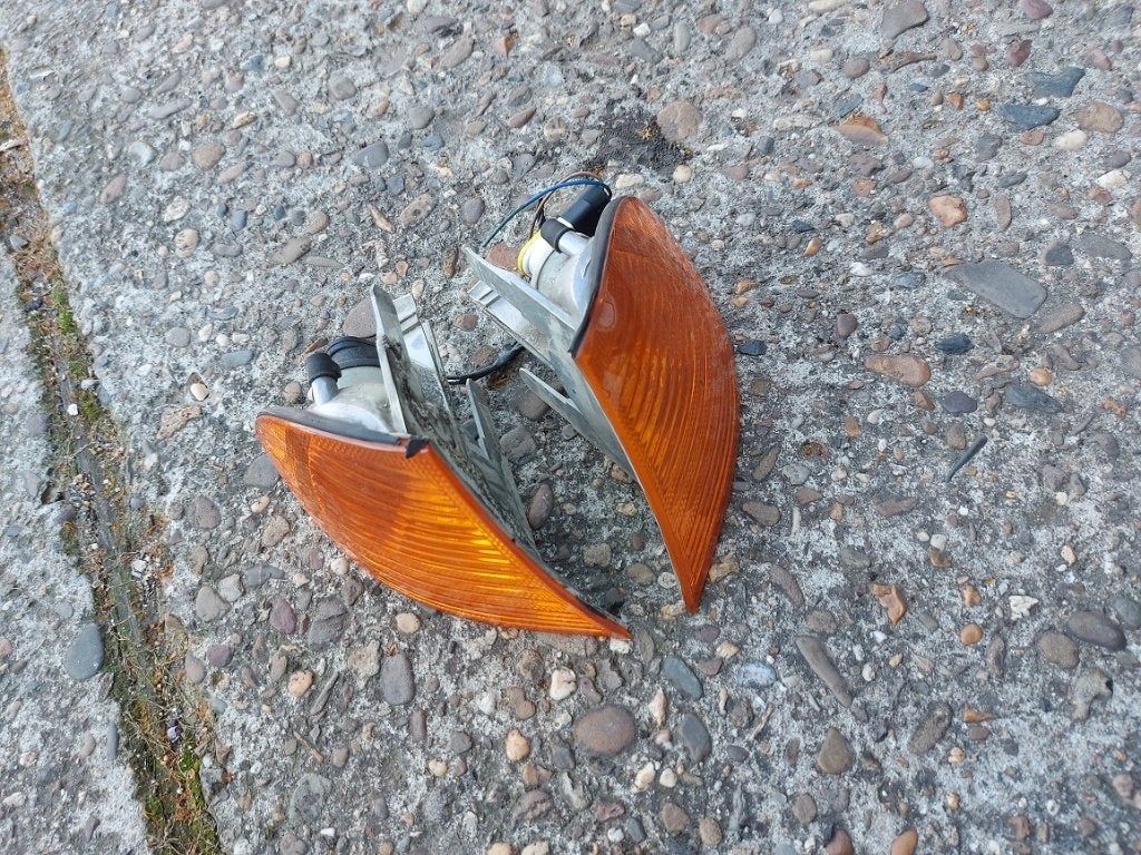 Set oranje knippers naast de koplampen E46 sedan, Ophalen of Verzenden