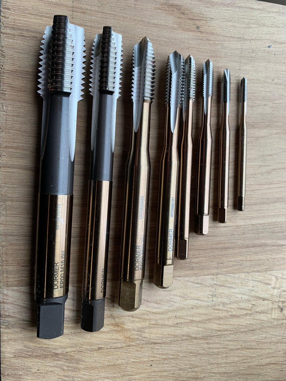 DORMER TAPPENSET 8 delig M3 t/m M16 nieuwe machinetappen, Verzenden, Nieuw, Snijgereedschap
