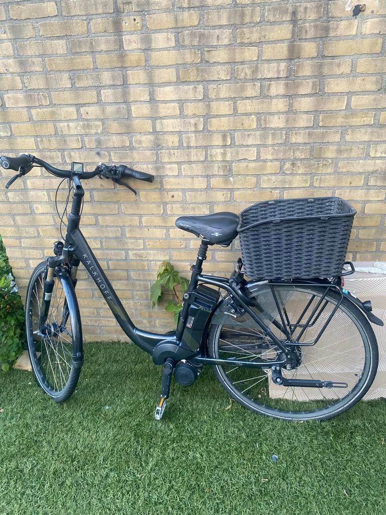 Kalkhoff e-bike met mand, Ophalen, Gebruikt, 50 km per accu of meer, Overige merken
