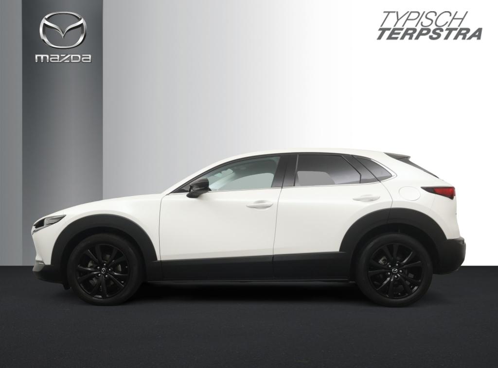 Mazda CX-30 SkyActive-X 180 Luxury Leder/18''/Bose Hifi, Auto's, Mazda, Keurmerk '100% Onderhouden', Gebruikt, 4 cilinders, Wit