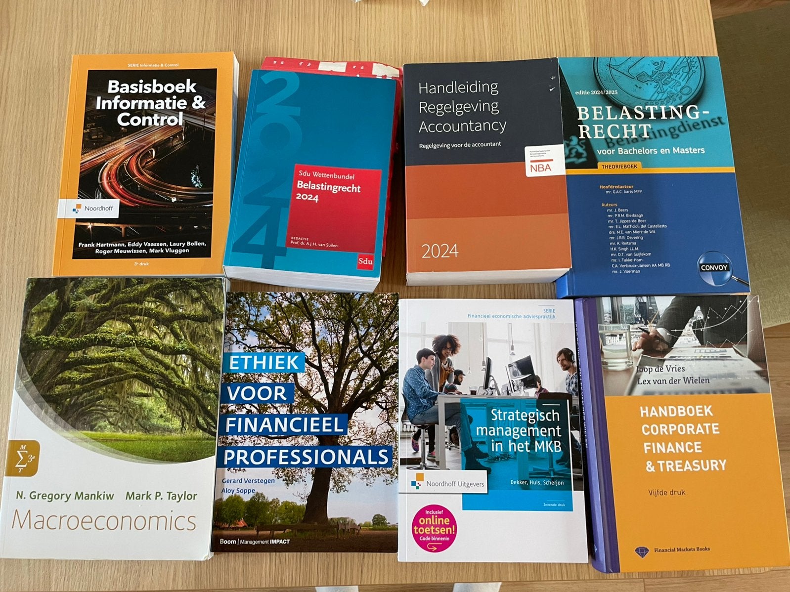 Diverse accountancy studieboeken, Ophalen, Beta, Gelezen, HBO