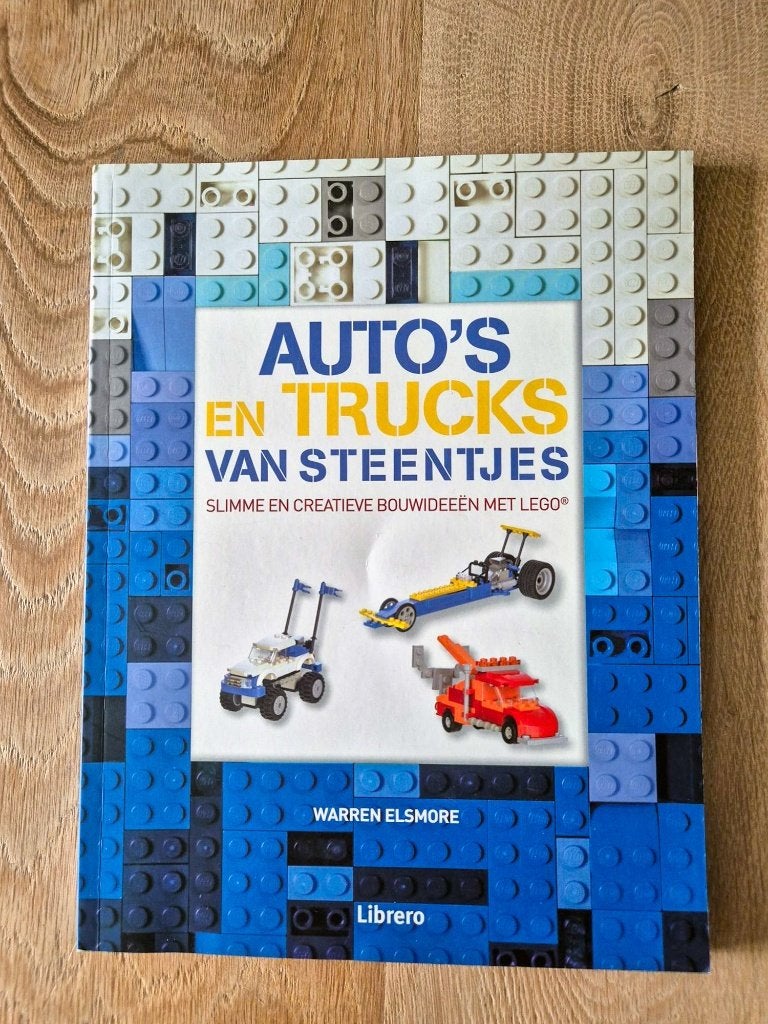 Auto's en trucks van steentjes bouwen - lego boek, Ophalen of Verzenden, Zo goed als nieuw