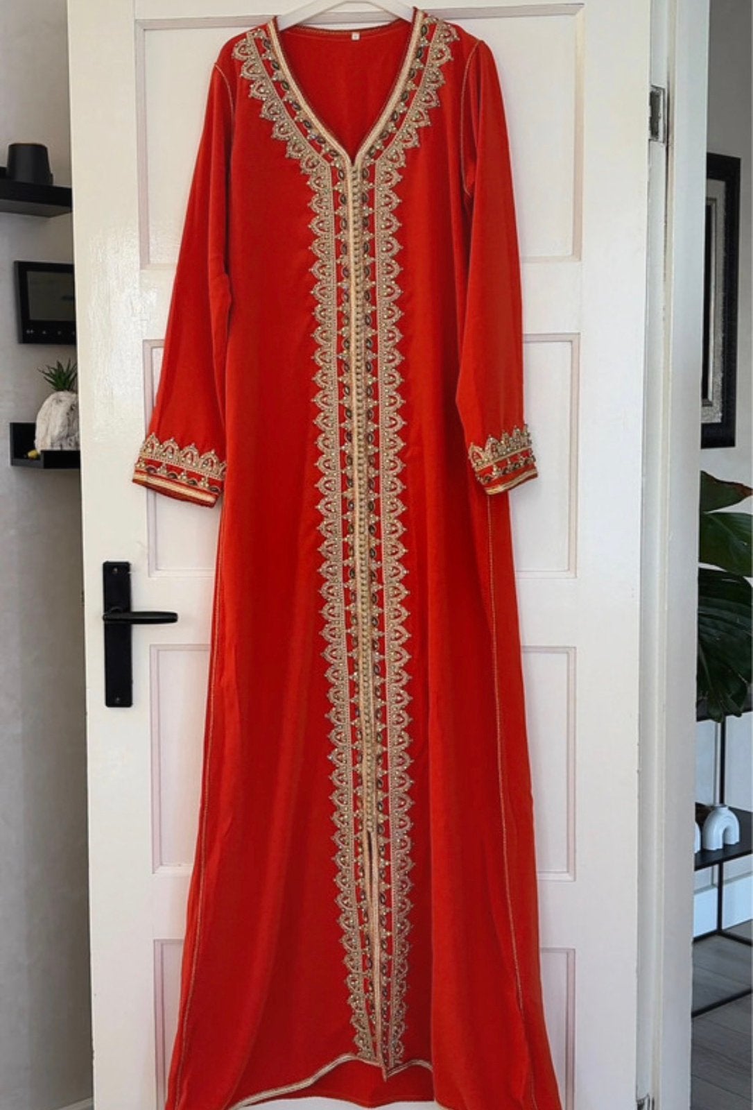 Marrokaanse jurk/Kaftan Maat M inclusief Riem, Ophalen of Verzenden, Zo goed als nieuw, Maat 38/40 (M), Overige typen
