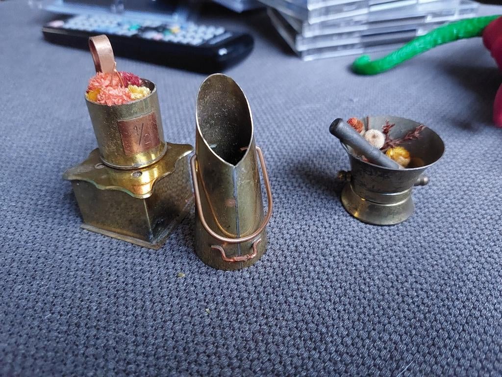 Klm koperen miniaturen, Ophalen of Verzenden, Gebruikt, 1 t/m 20