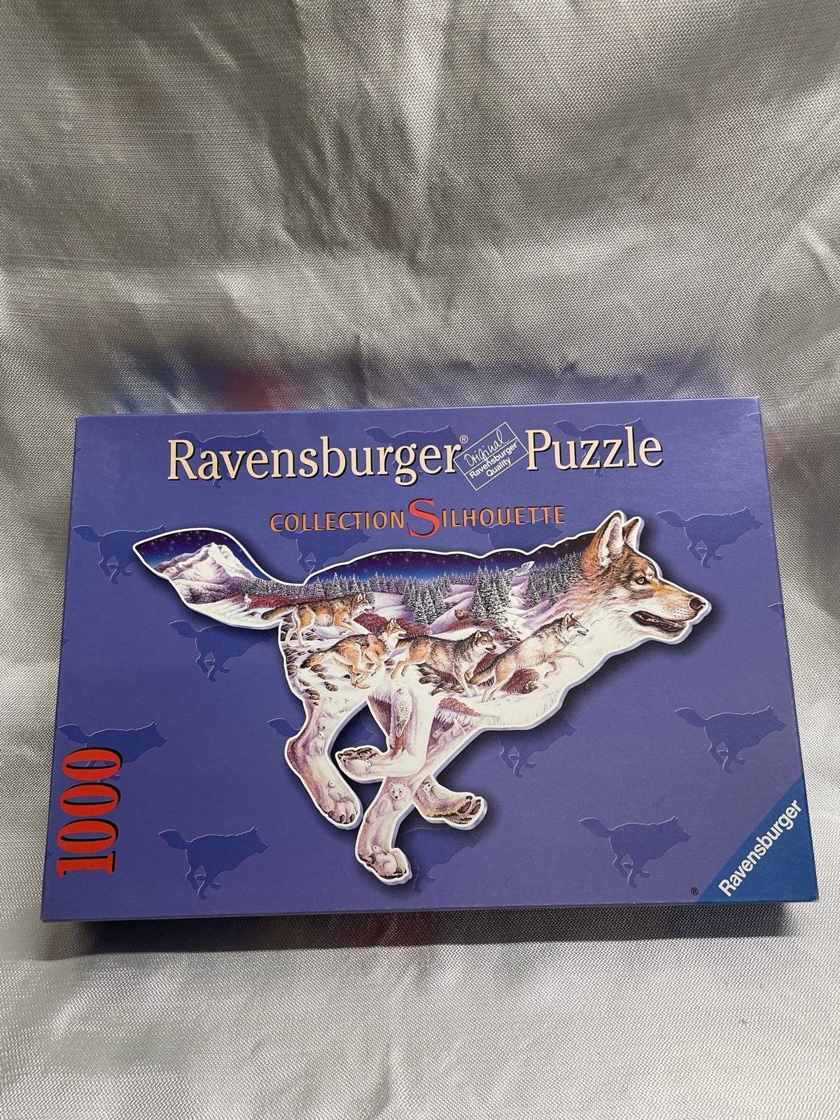 Ravensburger Silhouette Wolf Puzzel 1000 stukjes, Ophalen, Meer dan 50 stukjes, Zo goed als nieuw, 6 jaar of ouder