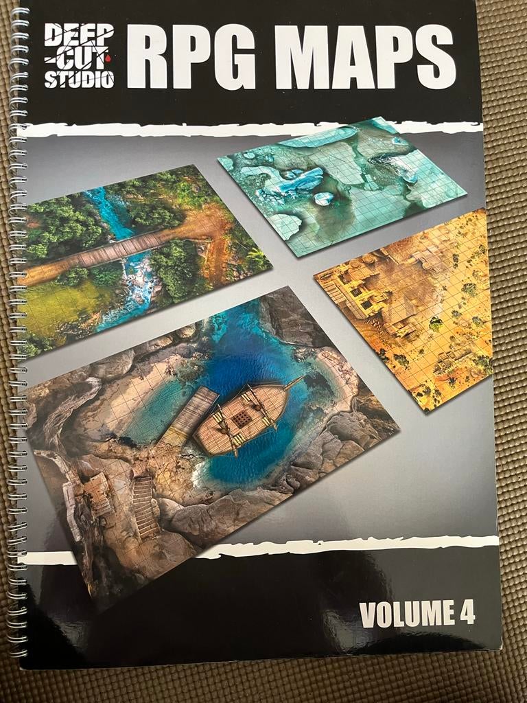 Deep Cut Studio RPG Maps Volume 4 - Spiraalgebonden, Ophalen of Verzenden, Zo goed als nieuw