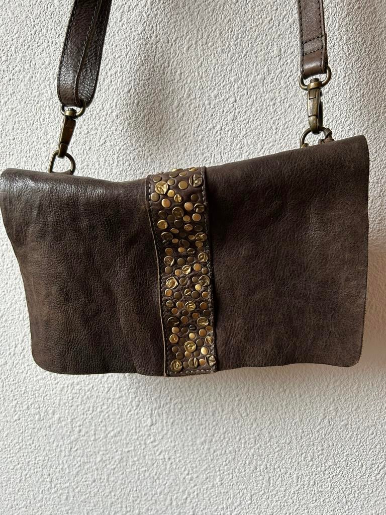 Leren tas Cowboysbag, Ophalen of Verzenden, Bruin