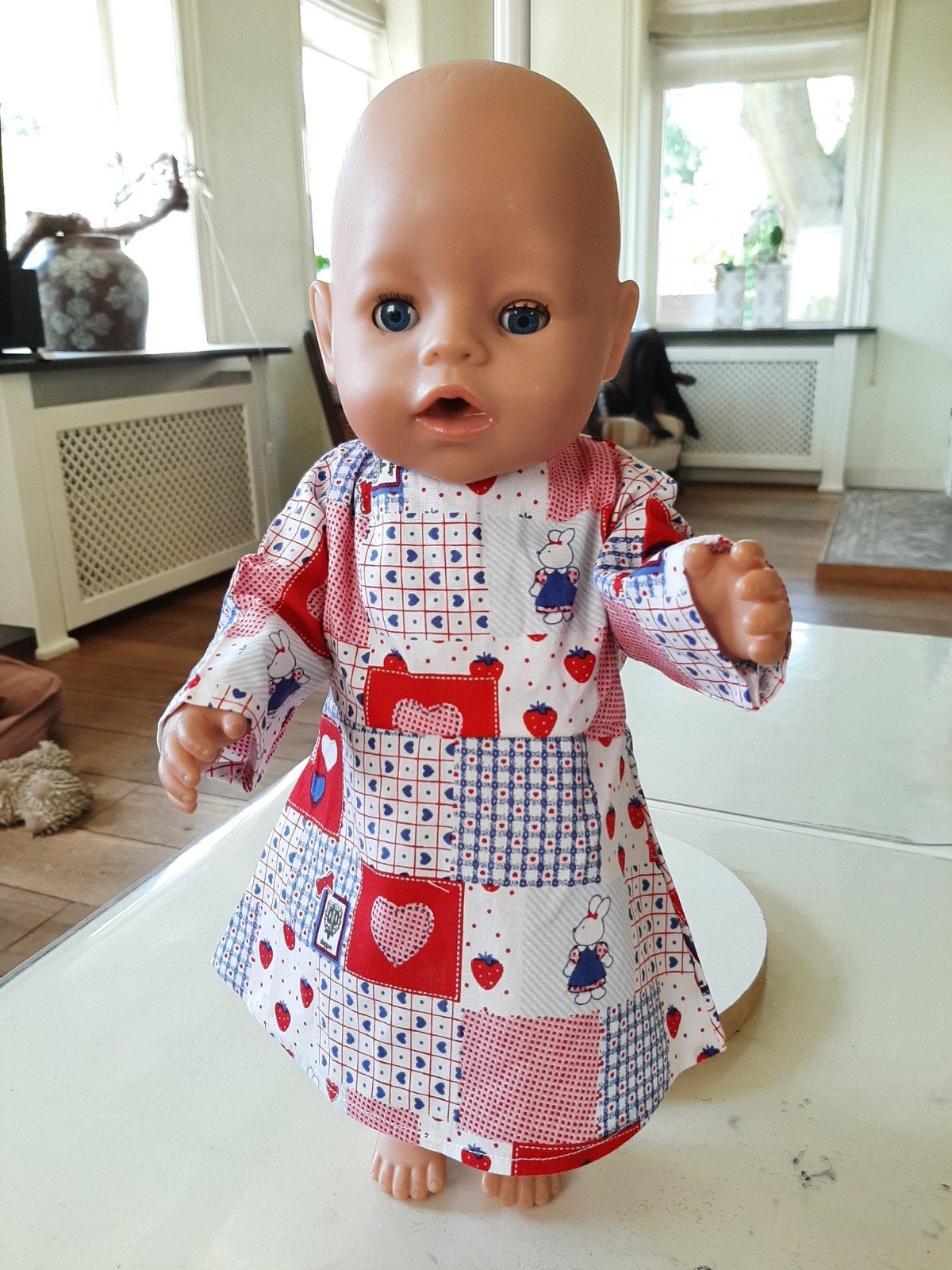 leuke aardbeien set baby born pop 43cm, Ophalen of Verzenden, Nieuw, Babypop