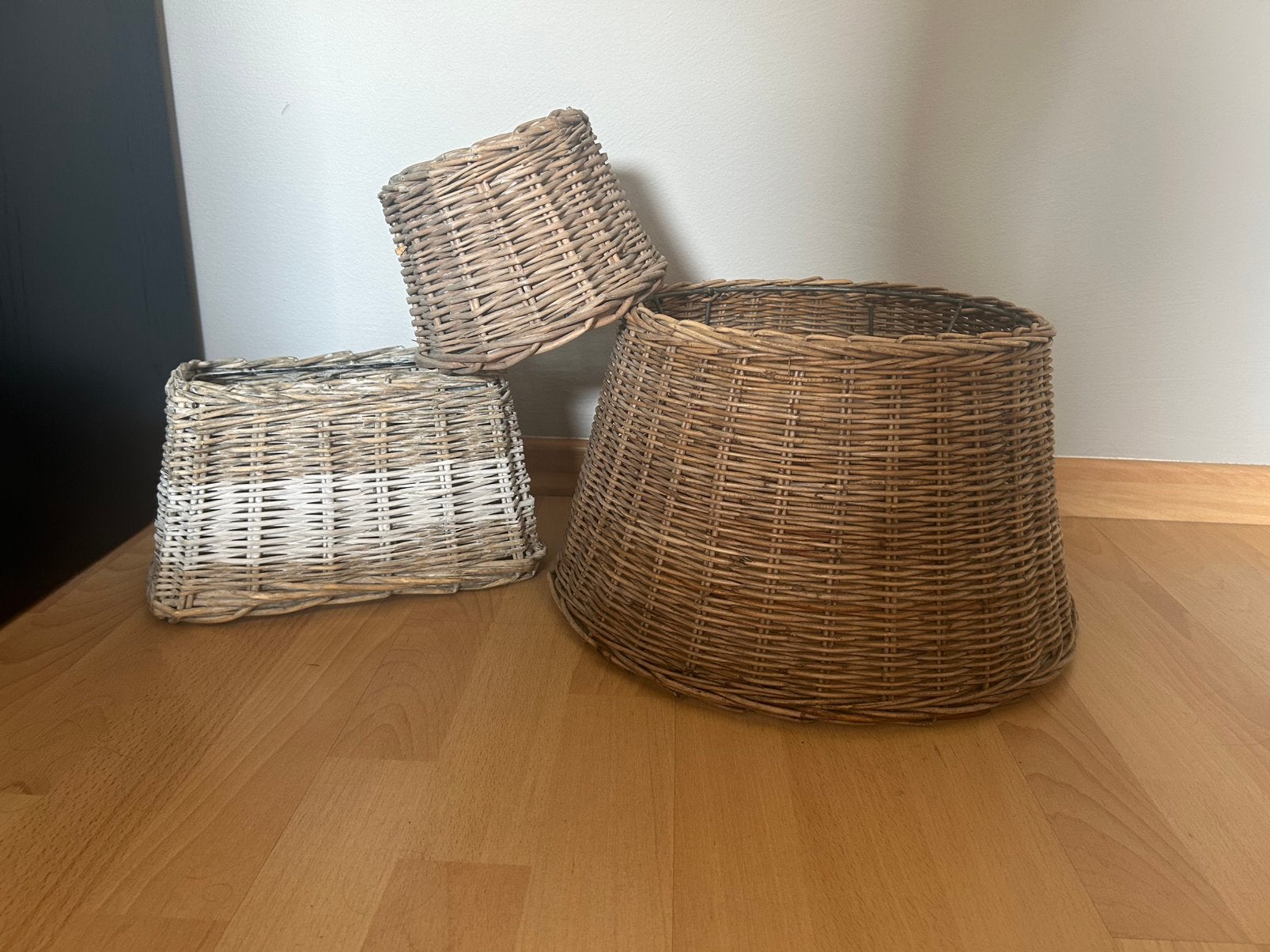 Div rieten lampenkappen, Ophalen, Gebruikt, Overige materialen