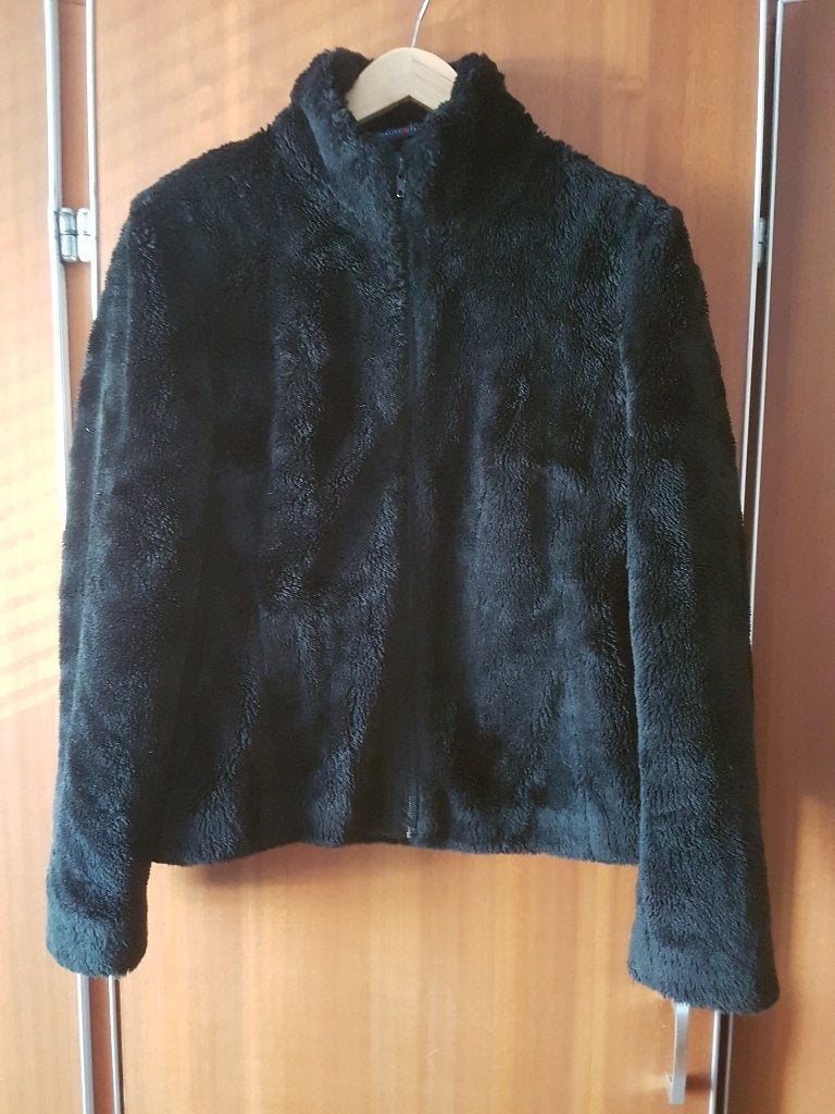 Imitatie bonte jas, zwart maat M (38) Met ritssluiting Merk, Ophalen of Verzenden, Nieuw, Maat 38/40 (M), Zwart