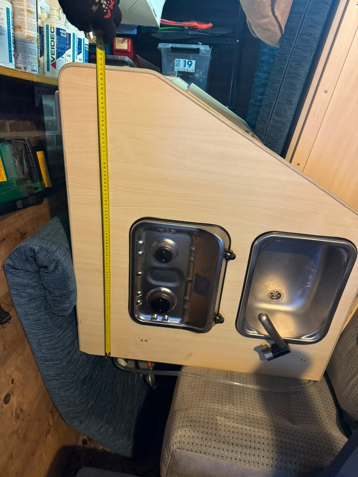 Camperbus interieur: bedbank en keukenblok, Ophalen of Verzenden