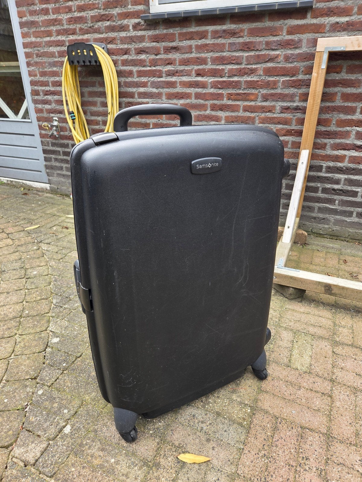 Samsonite Koffer Zwart, Sieraden, Tassen en Uiterlijk, Ophalen, Uitschuifbare handgreep, Gebruikt, Hard kunststof