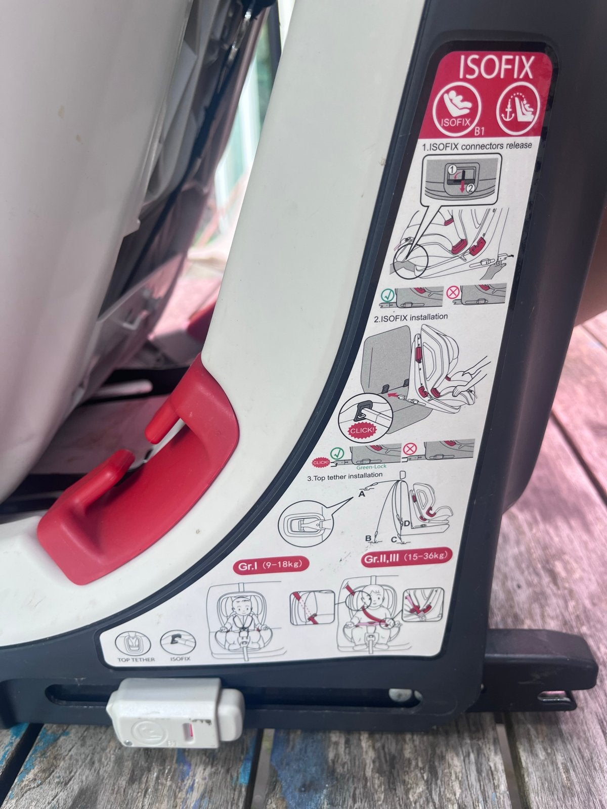 Chicco autostoel met Isofix - Groep 1/2/3 (9-36 kg), Kinderen en Baby's, Autostoeltjes, Ophalen, Gebruikt, Verstelbare rugleuning