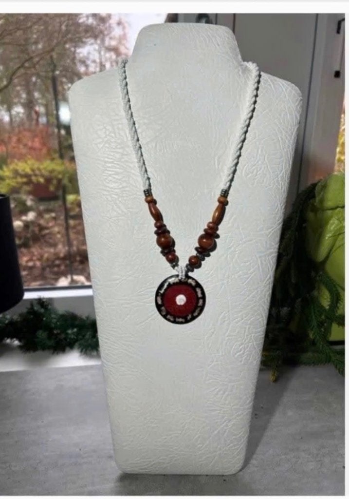 Witte XL sieraden standaard met gratis ketting shiva’s Eye, Overige materialen, Wit, Nieuw, Ophalen of Verzenden