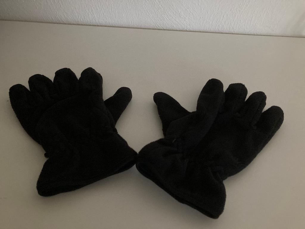 Thermo Microfibre zwarte handschoenen maat XL, Ophalen of Verzenden, Zo goed als nieuw, Maat 56/58 (XL), Handschoenen