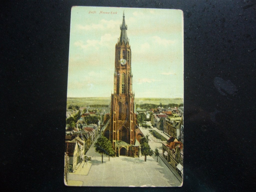 DELFT  =  NIEUWE KERK  BRIEFKAART 1907, Ophalen of Verzenden, Voor 1920, Gelopen, Zuid-Holland