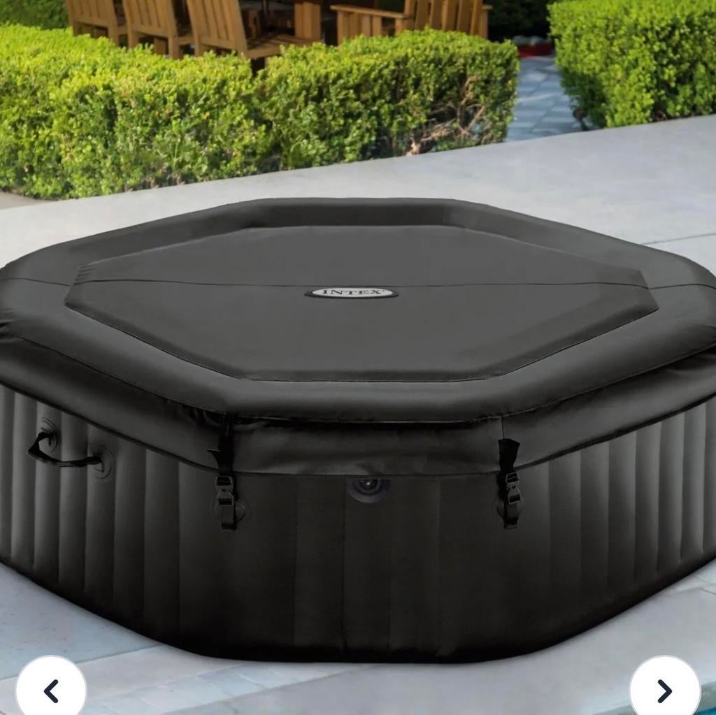6-persoons jacuzzi met zoutwatersysteem, Tuin en Terras, Bubbelbaden en Hottubs, Ophalen of Verzenden, Gebruikt, Opblaasbaar