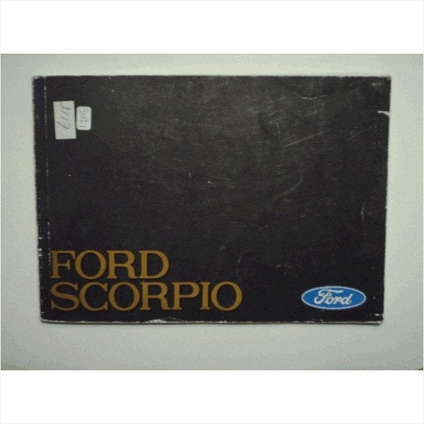 Ford Scorpio Instructieboekje 1985 #1 Nederlands, Ophalen of Verzenden