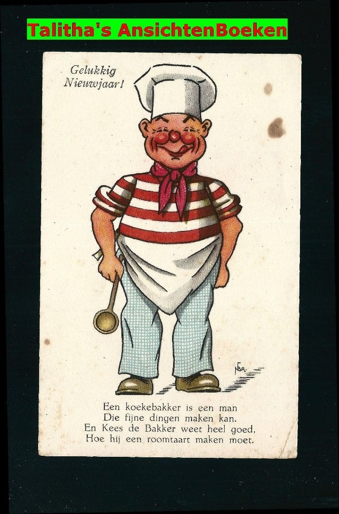 Nico Broekman Koekebakker Y10, Ophalen of Verzenden, 1920 tot 1940, Ongelopen, Sterren en Beroemdheden