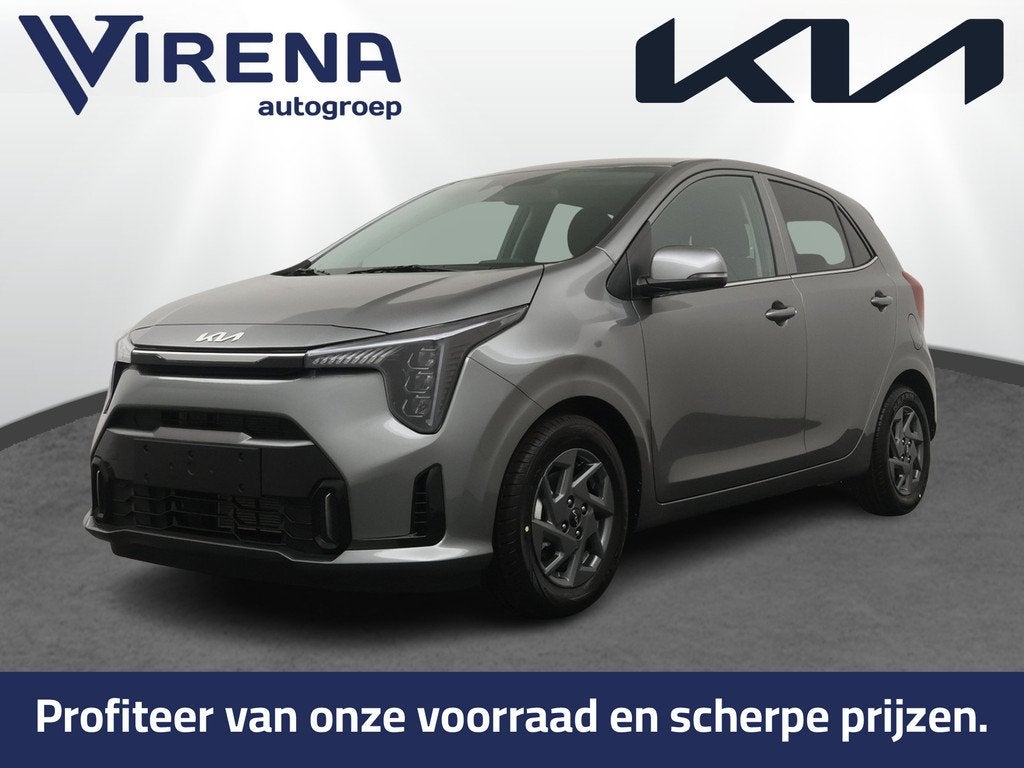 Kia Picanto 1.0 GDi DynamicPlusLine - Prijs incl inruilpremi, Voorwielaandrijving, Stof, Zwart, 918 kg