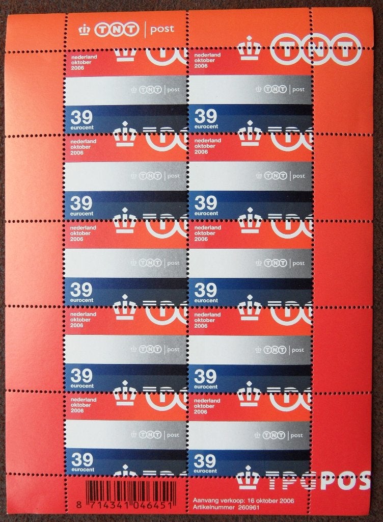 Velletje postzegels –  tnt post, Verzenden, Postfris