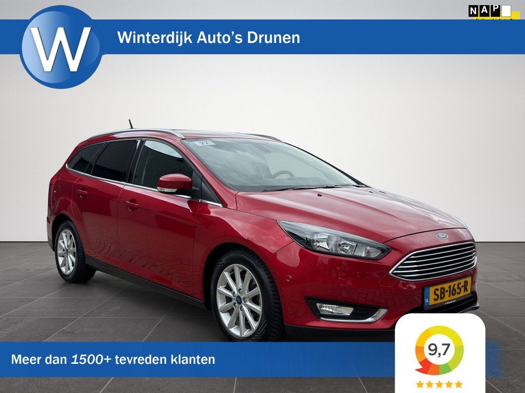 Ford Focus Wagon 1.5 Titanium Automaat|Camera|Clima|Navi|NAP, Auto's, 4 cilinders, 150 pk, Origineel Nederlands, 1500 kg
