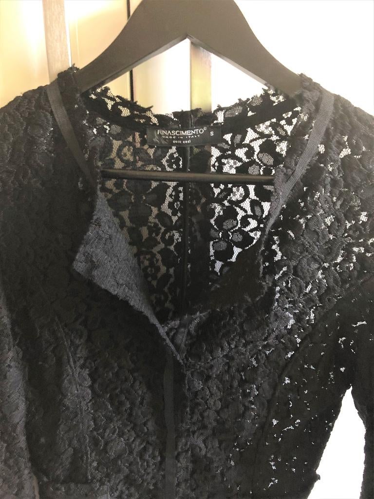 Rinascimento kanten blazer S, Ophalen of Verzenden, Zo goed als nieuw, Zwart