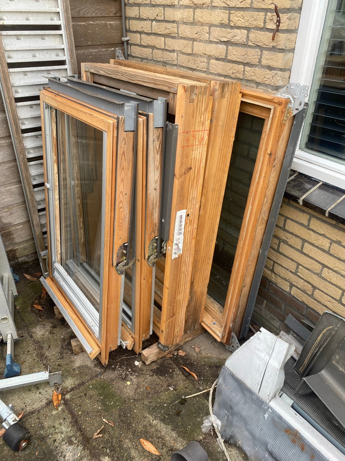 Velux Dakramen - 2x 78x118 cm, 1x 118x114 cm, Ophalen of Verzenden, Gebruikt, Dakraam, 80 tot 120 cm