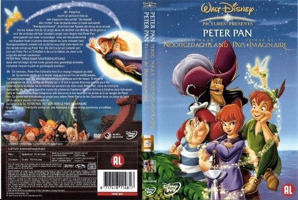 Peter Pan - Terug Naar Nooitgedachtland DVD, Europees, Tekenfilm, Verzenden, Alle leeftijden