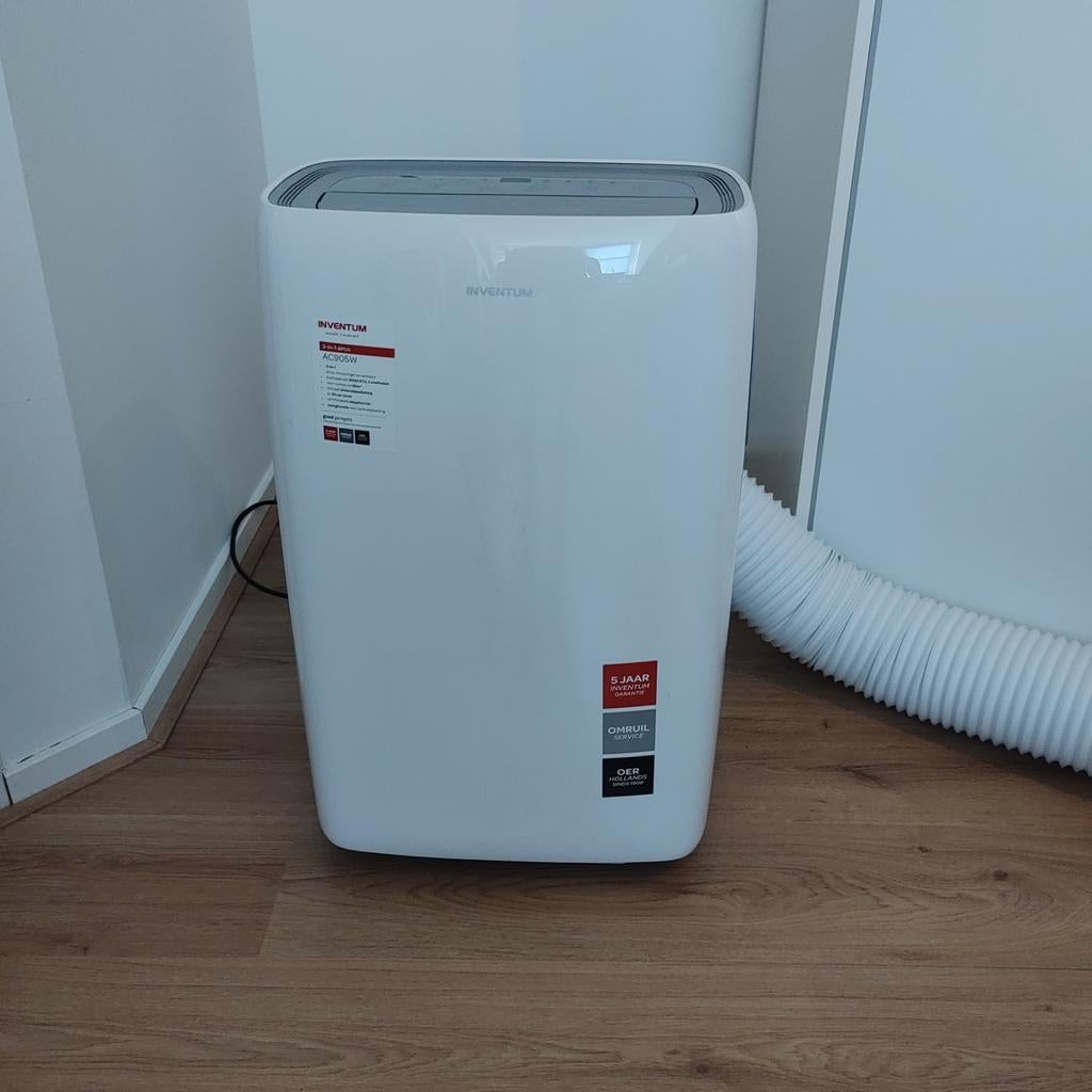 Inventum mobiele airco AC905W met toebehoren en garantie, Witgoed en Apparatuur, Airco's, Ophalen, Minder dan 60 m³, 3 snelheden of meer