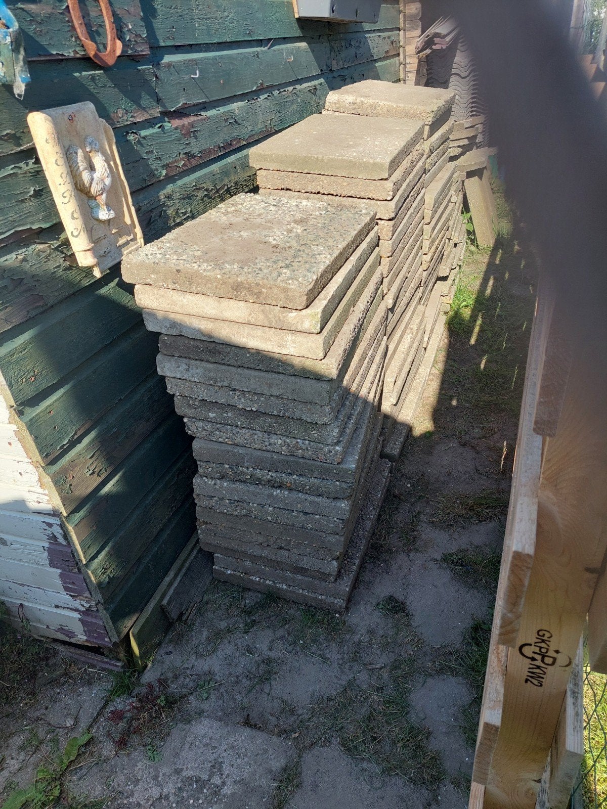 60 grindtegels 60x40 cm voor 14,4 m2, Ophalen, Gebruikt, 10 m² of meer, Grind