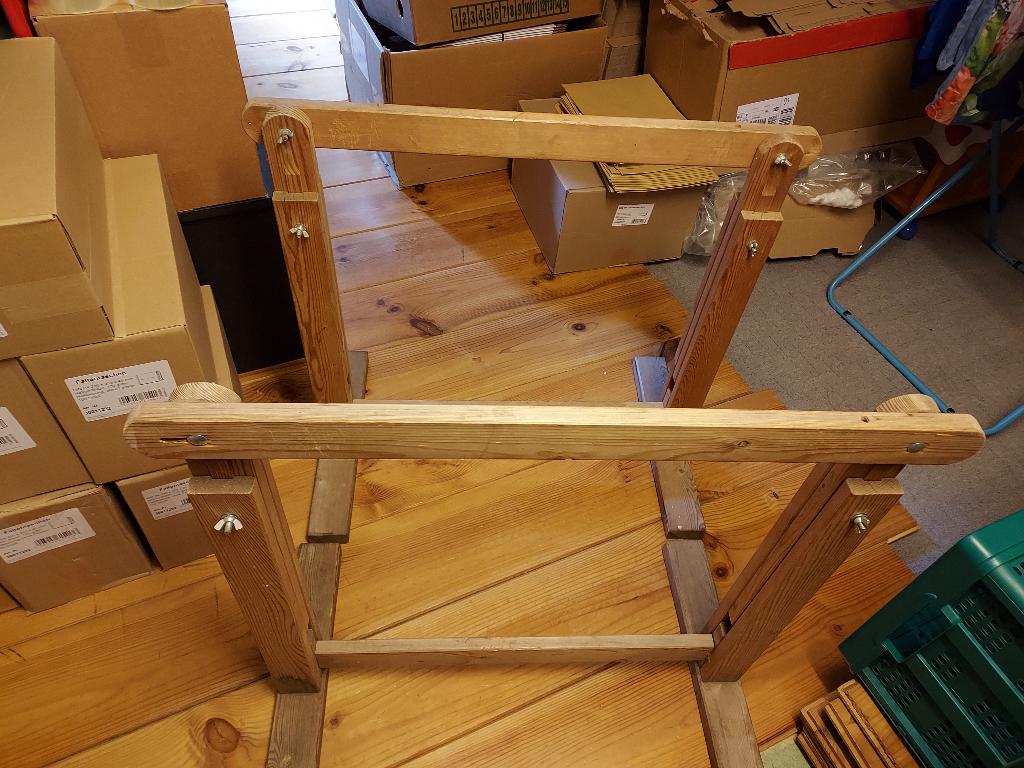 Schragen, 2 stuks, hout, zie foto's., Ophalen, Gebruikt, Rechthoekig, 50 tot 100 cm