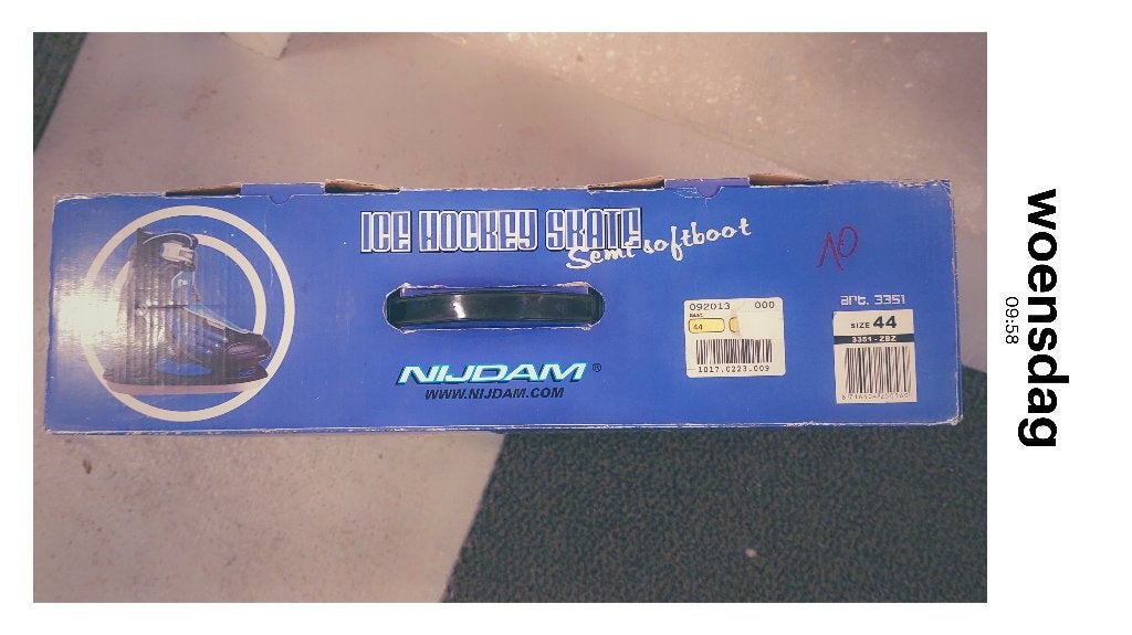 ijshocky skate Nijdam semi softboot, Ophalen, Zo goed als nieuw, IJshockeyschaatsen, Nijdam