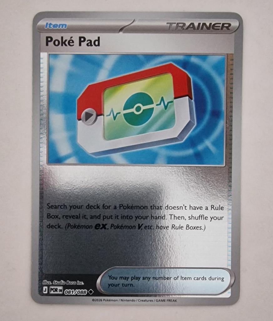 Pokémon Poke Pad Kaart (081/088), Ophalen of Verzenden, Nieuw, Losse kaart, Foil