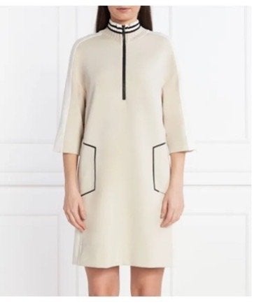 Marc Cain dress, NIEUW, winkelprijs € 329,-, Kleding | Dames, Maat 38/40 (M), Beige, Marc Cain, Ophalen of Verzenden