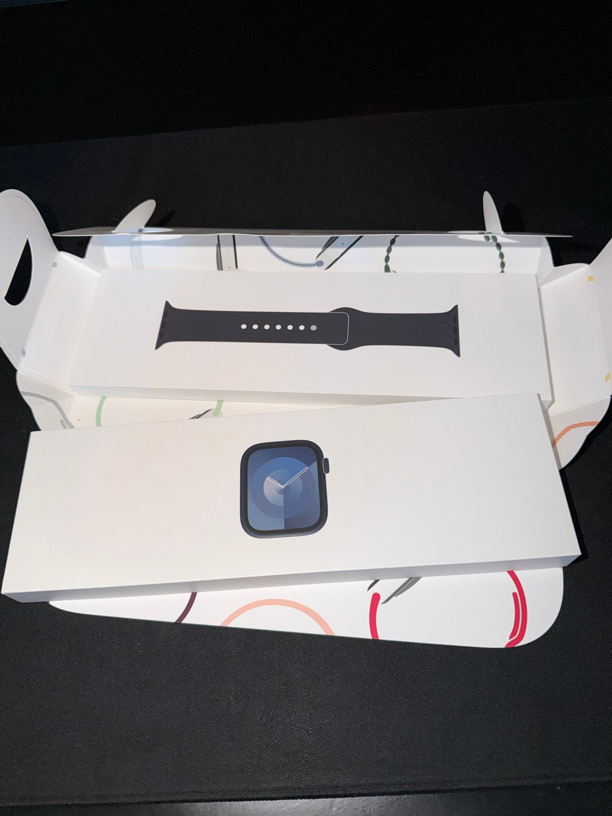 Apple Watch Series 9 - GPS/45mm - Zwart - Zo goed als nieuw, Ophalen, Afstand, Zwart, IOS