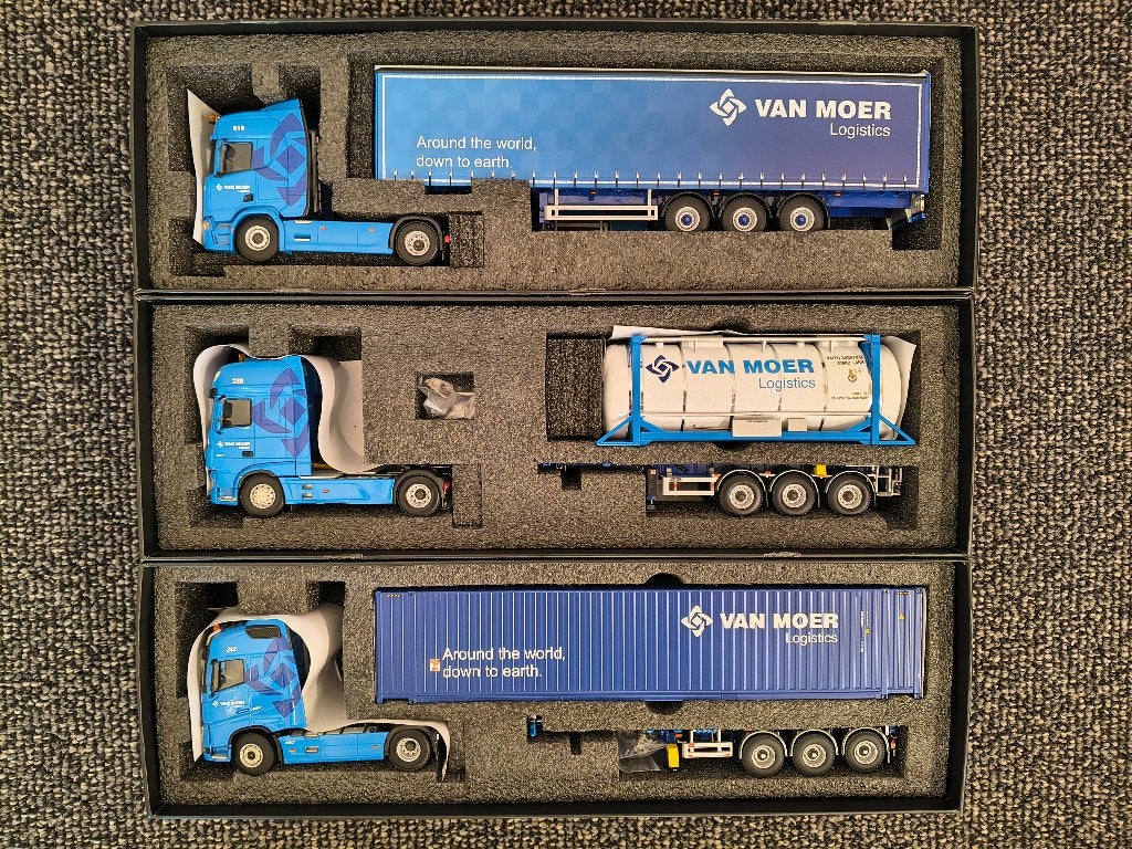 WSI 01-3834, 01-3835 en 01-3836 (set) - Van Moer, Hobby en Vrije tijd, Ophalen of Verzenden, Nieuw, Bus of Vrachtwagen, Wsi